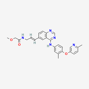 2-Methoxy-N-[(2E)-3-[4-[[3-methyl-4-[(6-methyl-3-pyridinyl)oxy]phenyl]amino]-6-quinazolinyl]-2-propen-1-yl]acetamide S547932