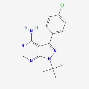 1-tert-butyl-3-(4-chlorophenyl)-1H-pyrazolo[3,4-d]pyrimidin-4-amine S547962