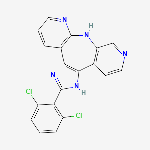 Imidazo(4,5-d)dipyrido(2,3-b:4',3'-f)azepine, 2-(2,6-dichlorophenyl)-1,8-dihydro-