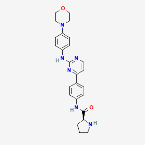 (S)-N-(4-(2-((4-morpholinophenyl)amino)pyrimidin-4-yl)phenyl)pyrrolidine-2-carboxamide S548087