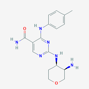 2-{[(3r,4r)-3-Aminotetrahydro-2h-Pyran-4-Yl]amino}-4-[(4-Methylphenyl)amino]pyrimidine-5-Carboxamide