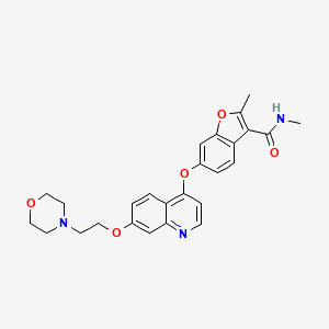 N,2-Dimethyl-6-{[7-(2-Morpholin-4-Ylethoxy)quinolin-4-Yl]oxy}-1-Benzofuran-3-Carboxamide