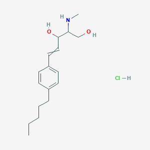 2-(Methylamino)-5-(4-pentylphenyl)pent-4-ene-1,3-diol;hydrochloride