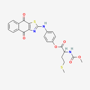 [4-[(4,9-Dioxobenzo[f][1,3]benzothiazol-2-yl)amino]phenyl] 2-(methoxycarbonylamino)-4-methylsulfanylbutanoate