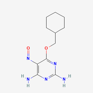 6-(Cyclohexylmethoxy)-5-nitrosopyrimidine-2,4-diamine