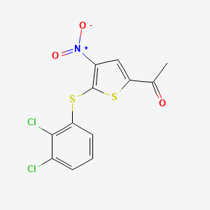 1-(5-(2,3-Dichlorophenylthio)-4-nitrothiophen-2-yl)ethanone