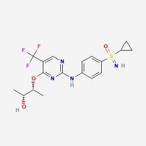 (2R,3R)-3-((2-((4-(cyclopropanesulfonimidoyl)phenyl)amino)-5-(trifluoromethyl)pyrimidin-4-yl)oxy)butan-2-ol