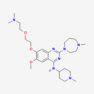 7-(2-(2-(Dimethylamino)ethoxy)ethoxy)-6-methoxy-2-(4-methyl-1,4-diazepan-1-yl)-N-(1-methylpiperidin-4-yl)quinazolin-4-amine
