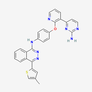 N-(4-(3-(2-aminopyrimidin-4-yl)pyridin-2-yloxy)phenyl)-4-(4-methylthiophen-2-yl)phthalazin-1-amine