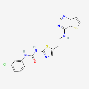 1-(3-Chlorophenyl)-3-{5-[2-(Thieno[3,2-D]pyrimidin-4-Ylamino)ethyl]-1,3-Thiazol-2-Yl}urea