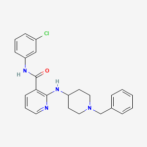2-(1-Benzylpiperidin-4-ylamino)-N-(3-chlorophenyl)nicotinamide