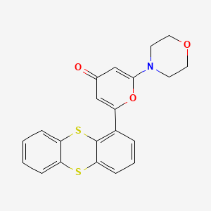 2-Morpholino-6-(thianthren-1-yl)-4H-pyran-4-one