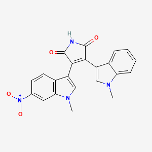 1H-pyrrole-2,5-dione, 3-(1-methyl-1h-indol-3-yl)-4-(1-methyl-6-nitro-1h-indol-3-yl)-