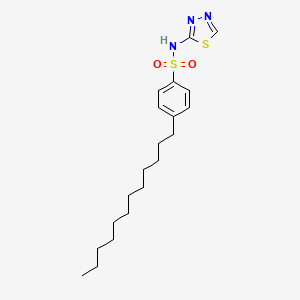 4-dodecyl-N-(1,3,4-thiadiazol-2-yl)benzenesulfonamide