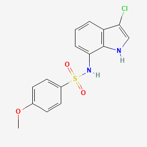N-(3-chloro-1H-indol-7-yl)-4-methoxy-benzenesulfonamide