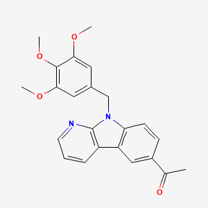 6-Acetyl-9-(3,4,5-trimethoxybenzyl)-9h-pyrido [2,3-b]indole