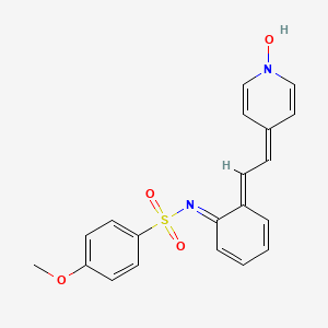 (E)-4-(2-(2-(N-((p-Methoxyphenyl)sulfonyl)amino)phenyl)ethenyl)pyridine 1-oxide