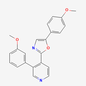 5-(4-Methoxyphenyl)-2-(3-(3-methoxyphenyl)pyridin-4-yl)oxazole