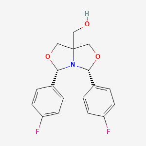 [(3S,5R)-3,5-bis(4-fluorophenyl)-1,3,5,7-tetrahydro-[1,3]oxazolo[3,4-c][1,3]oxazol-7a-yl]methanol