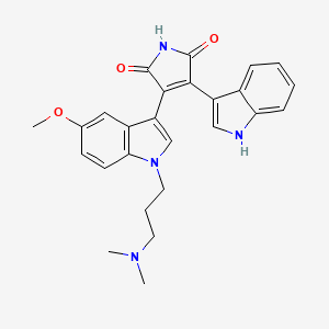 3-[1-[3-(Dimethylamino)propyl]-5-methoxy-1H-indol-3-yl]-4-(1H-indol-3-yl)-1H-pyrrole-2,5-dione S548499