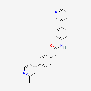 2-(4-(2-methylpyridin-4-yl)phenyl)-N-(4-(pyridin-3-yl)phenyl)acetamide