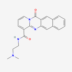 N-(2-(Dimethylamino)ethyl)-12-oxo-12H-benzo[g]pyrido[2,1-b]quinazoline-4-carboxamide