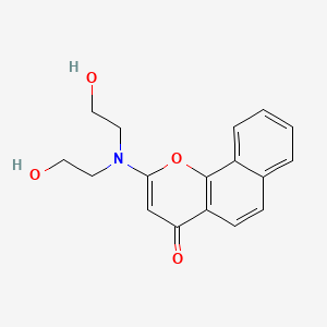 2-[Bis(2-hydroxyethyl)amino]benzo[h]chromen-4-one