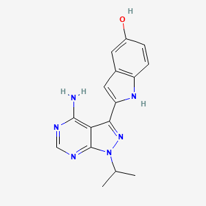 2-(4-amino-1-isopropyl-1H-pyrazolo[3,4-d]pyrimidin-3-yl)-1H-indol-5-ol S548538