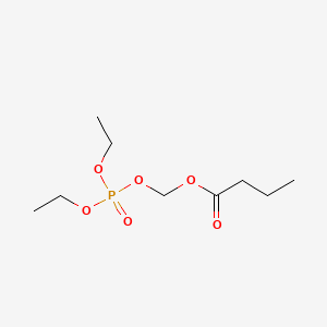 Butanoic acid, [(diethoxyphosphinyl)oxy]methyl ester