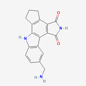 1H-Cyclopenta(a)pyrrolo(3,4-C)carbazole-1,3(2H)-dione, 10-(aminomethyl)-4,5,6,7-tetrahydro-