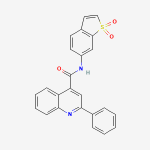 2-Phenyl-quinoline-4-carboxylic acid (1,1-dioxo-1H-1lambda6-benzo[b]thiophen-6-yl)-amide