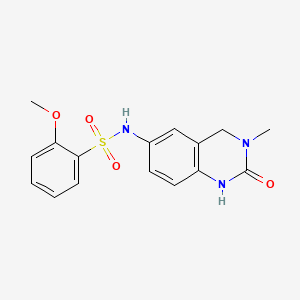 2-Methoxy-N-(3-Methyl-2-Oxo-1,2,3,4-Tetrahydroquinazolin-6-Yl)benzenesulfonamide S548710