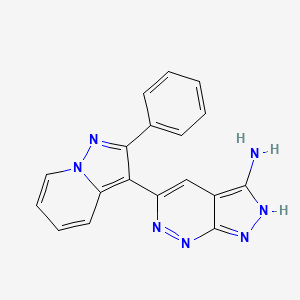 5-(2-Phenylpyrazolo[1,5-A]pyridin-3-YL)-1H-pyrazolo[3,4-C]pyridazin-3-amine