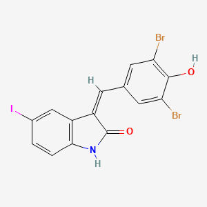 5-Iodo-3-[(3,5-dibromo-4-hydroxyphenyl)methylene]-2-indolinone