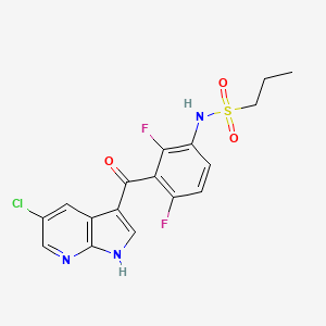 N-(3-(5-chloro-1H-pyrrolo[2,3-b]pyridine-3-carbonyl)-2,4-difluorophenyl)propane-1-sulfonamide