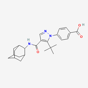 4-[4-(2-Adamantylcarbamoyl)-5-Tert-Butyl-Pyrazol-1-Yl]benzoic Acid