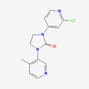 1-(2-Chloro-4-pyridinyl)-3-(4-methyl-3-pyridinyl)-2-imidazolidinone