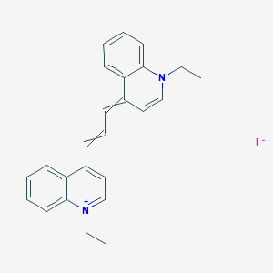 1-Ethyl-4-(3-(1-ethylquinolin-4(1H)-ylidene)prop-1-en-1-yl)quinolin-1-ium iodide
