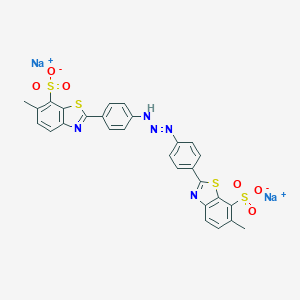 7-Benzothiazolesulfonic acid,2'-(1-triazene-1,3-diyldi-4,1-phenylene)bis[6-methyl-, disodium salt