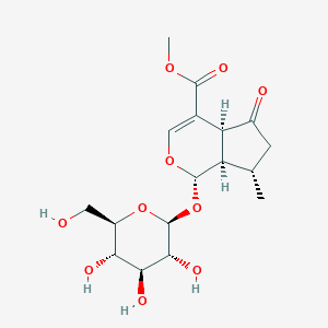 methyl 7-methyl-5-oxo-1-[3,4,5-trihydroxy-6-(hydroxymethyl)oxan-2-yl]oxy-4a,6,7,7a-tetrahydro-1H-cyclopenta[c]pyran-4-carboxylate