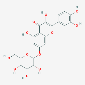 2-(3,4-Dihydroxyphenyl)-3,5-dihydroxy-4-oxo-4H-1-benzopyran-7-yl hexopyranoside