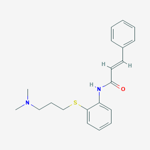 N-[2-[3-(dimethylamino)propylthio]phenyl]-3-phenyl-2-propenamide