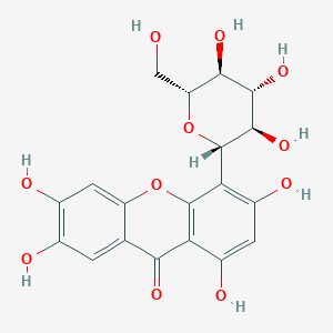1,3,6,7-tetrahydroxy-4-[(2S,3R,4R,5S,6R)-3,4,5-trihydroxy-6-(hydroxymethyl)oxan-2-yl]xanthen-9-one