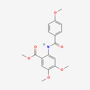 methyl 4,5-dimethoxy-2-[(4-methoxybenzoyl)amino]benzoate