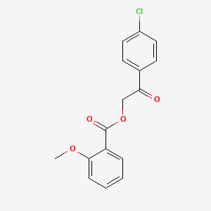 2-(4-chlorophenyl)-2-oxoethyl 2-methoxybenzoate