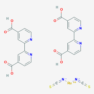 cis-Bis(isothiocyanato)bis(2,2'-bipyridyl-4,4'-dicarboxylato)ruthenium(II) S682759