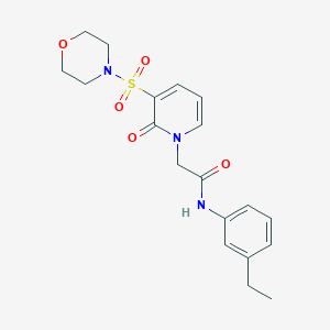 N-(3-ethylphenyl)-2-[3-(morpholine-4-sulfonyl)-2-oxo-1,2-dihydropyridin-1-yl]acetamide