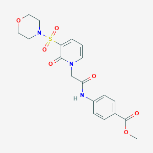 methyl 4-{2-[3-(morpholine-4-sulfonyl)-2-oxo-1,2-dihydropyridin-1-yl]acetamido}benzoate