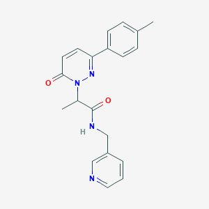 2-[3-(4-methylphenyl)-6-oxo-1,6-dihydropyridazin-1-yl]-N-[(pyridin-3-yl)methyl]propanamide