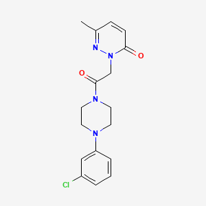 2-{2-[4-(3-chlorophenyl)piperazin-1-yl]-2-oxoethyl}-6-methyl-2,3-dihydropyridazin-3-one